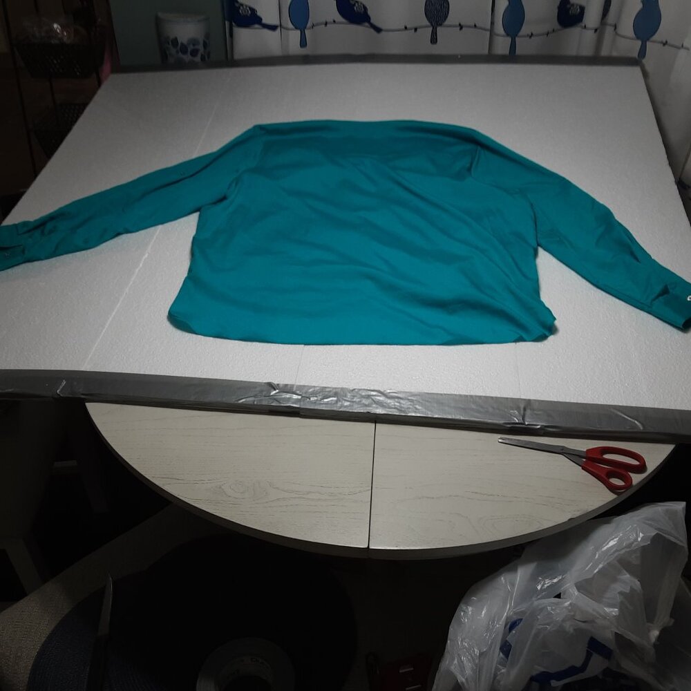Blouse-CALVIN KLIEN-.MINERAL GREEN